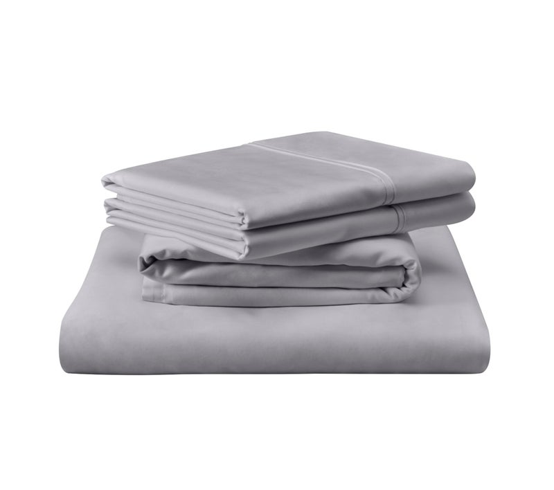 Tempur-Pedic TEMPUR Luxe Egyptian Cotton Sheet Set Cool Gray - Twin - Image 1